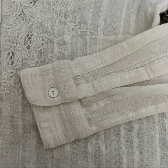 Free People Carter Dobby Embroidered Blouse - Picture 6 of 10